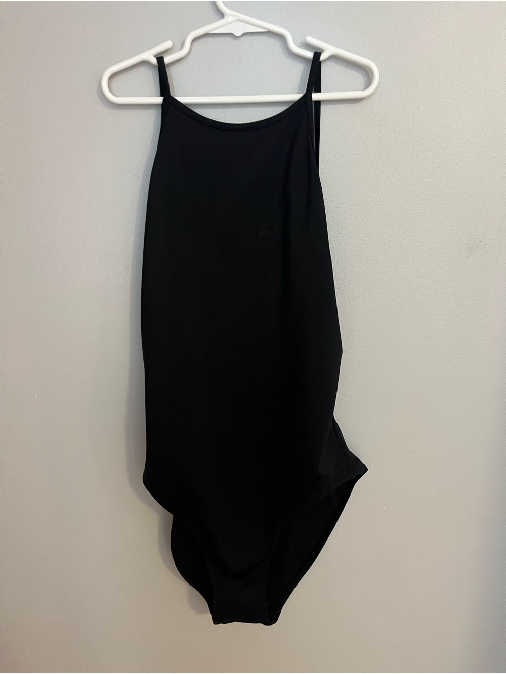 Reformation Black High-Neck One-Piece Swimsuit